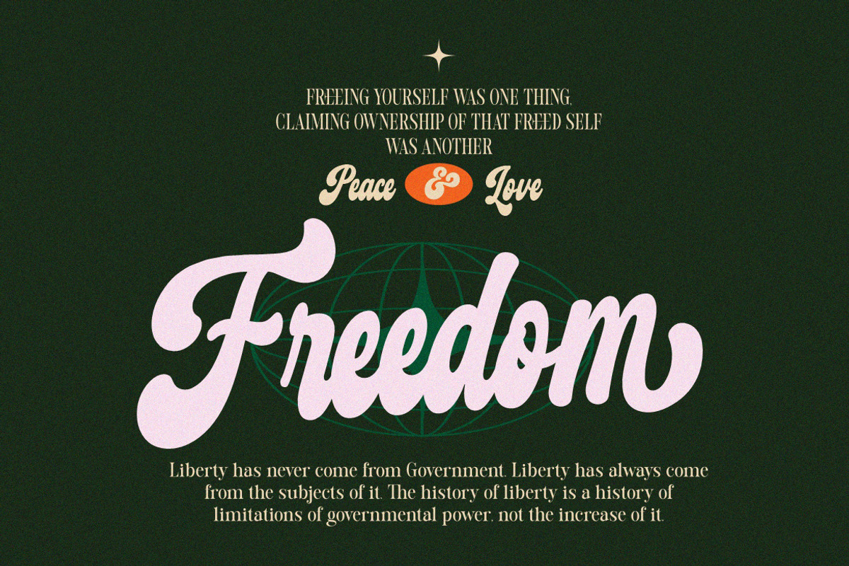 Retro Harmony Font, a Script Font by HansCo Studio (Photo 8 of 11)