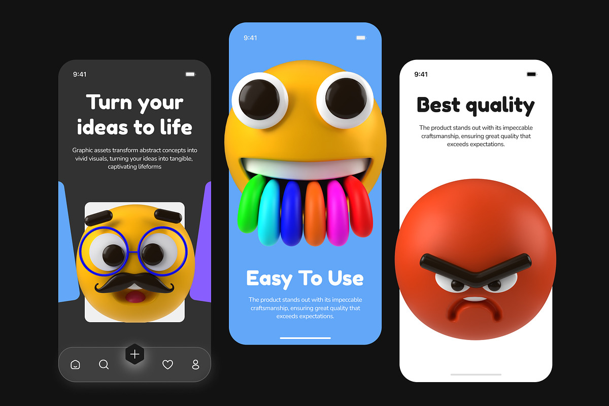 3D Emoji Icons, an Emoji Icon by Vectors Market (Photo 4 of 10)