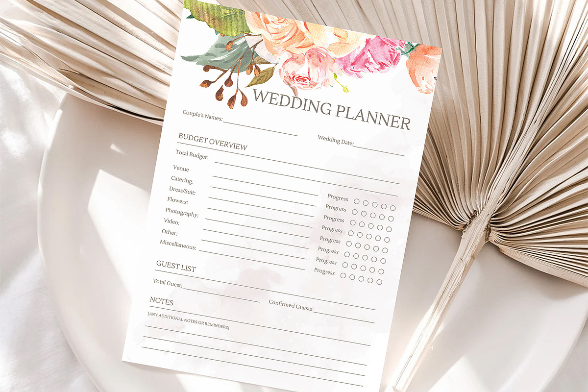 Wedding Planner Template, a Stationery Template by ShineOnWedding (Photo 5 of 10)