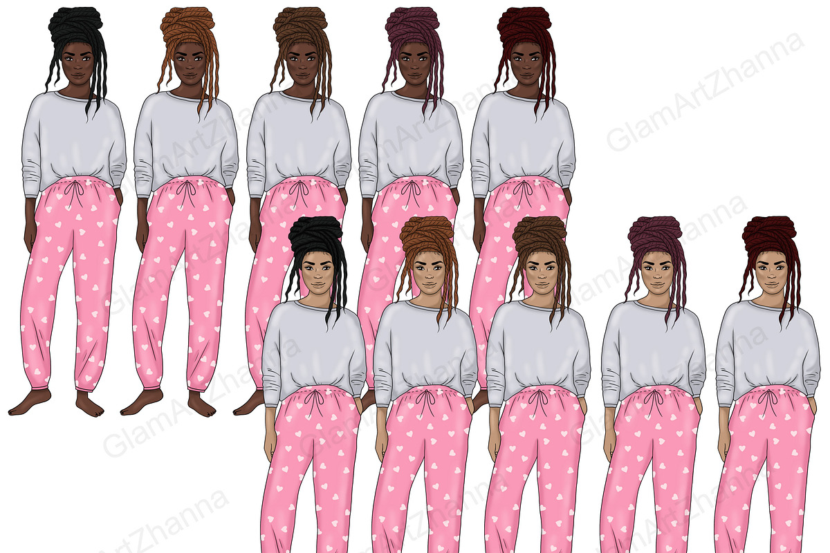 Weekend Girls Clipart, a Person Illustration by GlamArtZhanna (Photo 5 of 5)