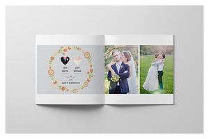 Minimalist Square Wedding Album