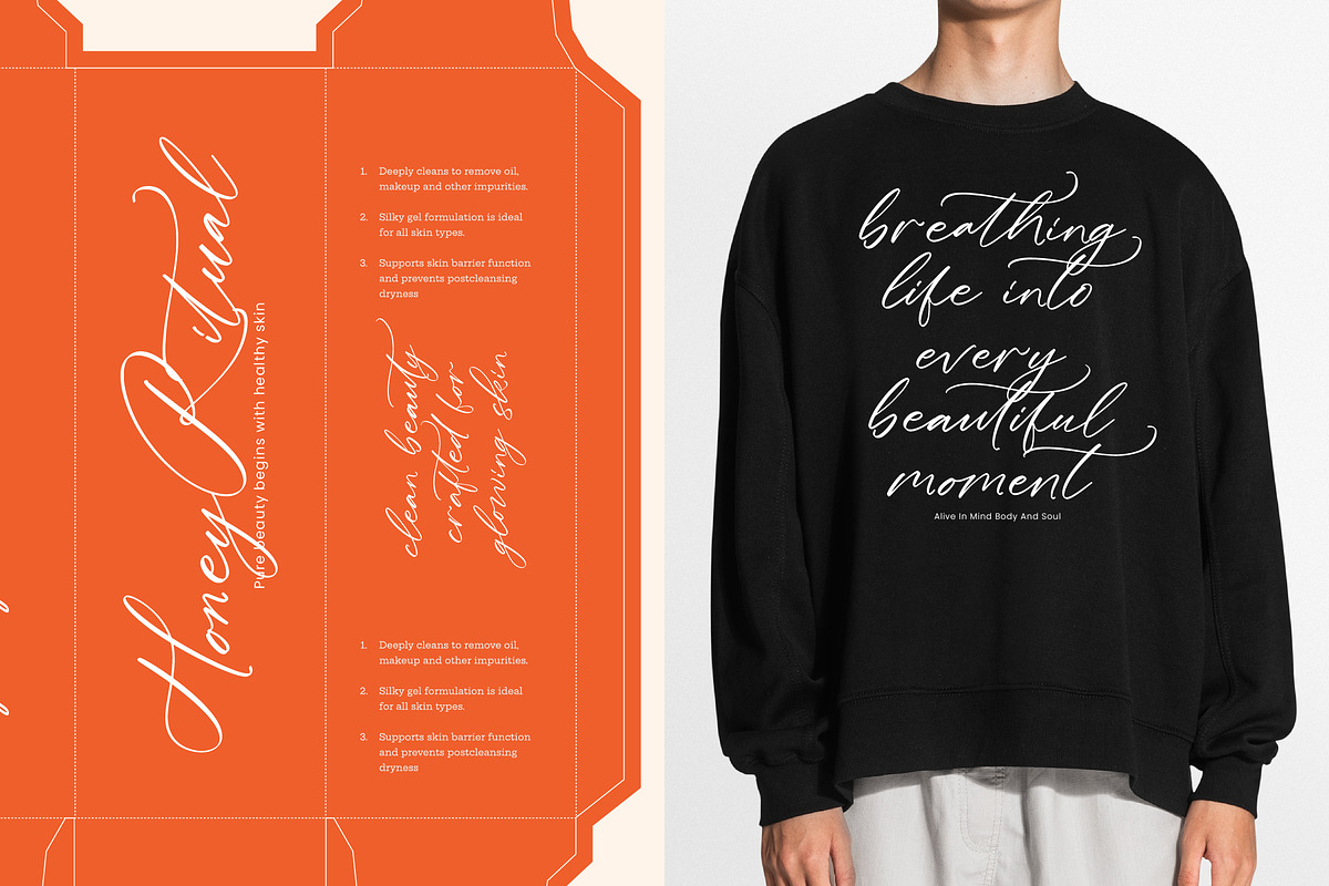 Silky Crystal Elegant Handwritten, a Script Font by Letterena Studios Script (Photo 4 of 10)
