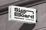 Signboard Horizontal Mock-up, an Advertising Mockup by Yogurt86 (Thumbnail 12 of 13)
