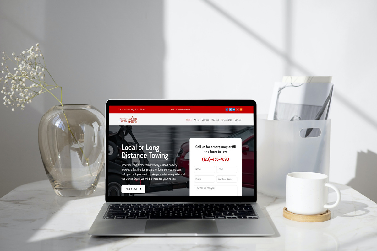 Towing Company WordPress Theme preview 5