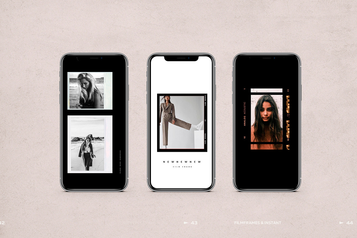 100 Film Frames & Instant Templates, a Social Media Template by The Muza (Photo 11 of 15)