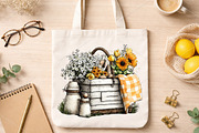 Whimsical Spring Flower Basket PNG, an Illustration by Canvas Craft (Thumbnail 7 of 7)