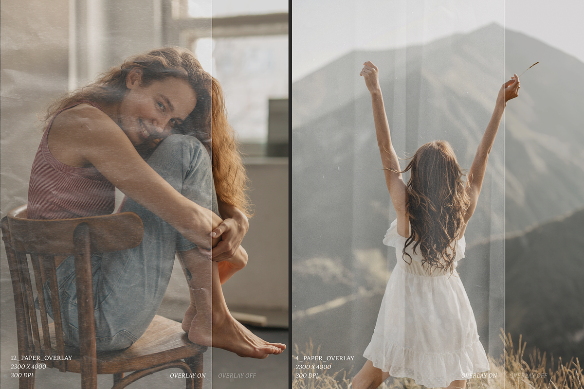 Transparent Paper Texture Overlays, a Texture Graphic by Yana Lesiuk (Photo 6 of 11)
