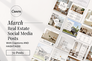 March Real Estate Posts & Captions