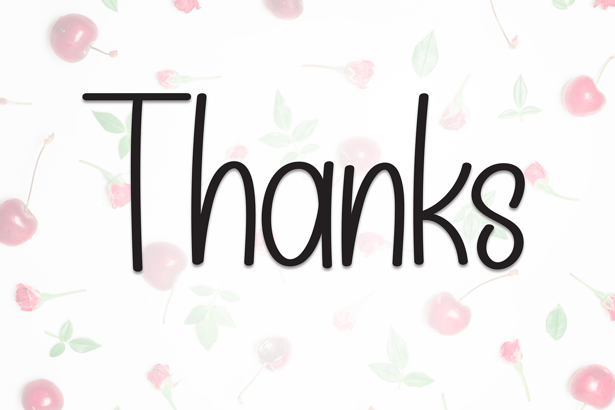 Happy Cherry | Script Font, a Script Font by Scratchones (Photo 8 of 8)