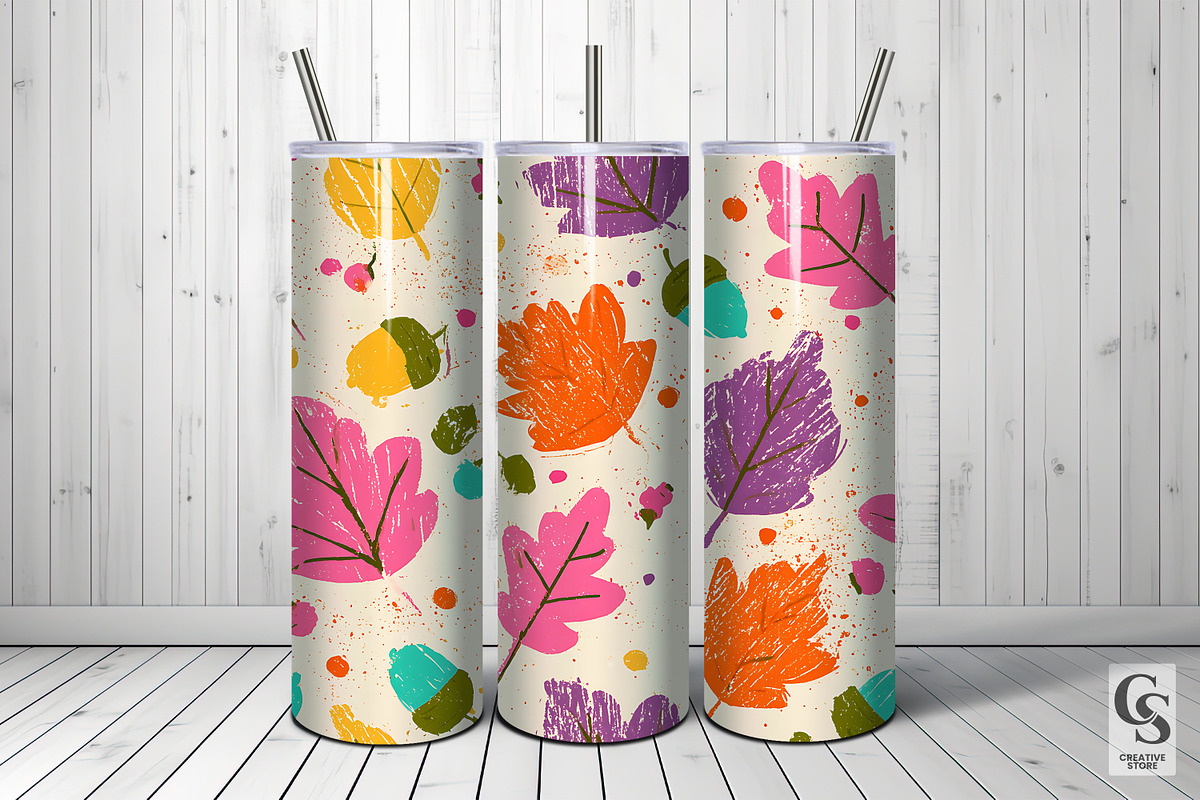 Vivid Grunge Autumn Seamless Pattern, a Pattern Graphic by Creative Store (Photo 5 of 5)