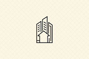 Minimalist Building Icon Outline, an Object Illustration by Vectorium Studio