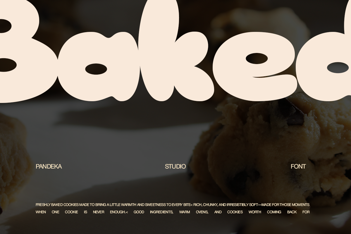 Omply - Bubble Food Font, a Sans Serif Font by Pandeka Studio (Photo 7 of 9)