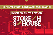 Storehouse Font + Vector shapes, a Serif Font by LeoSupply.co (Thumbnail 6 of 18)