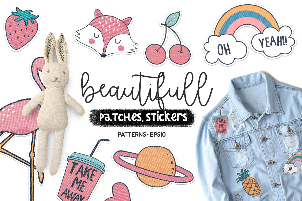Beautiful patches, sticker, an Animal Illustration by Sumacj (Photo 1 of 7)