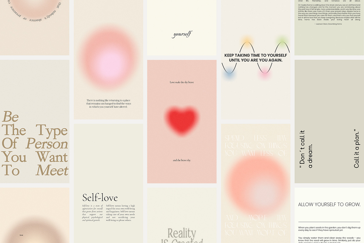 Instagram Quotes Posts Stories PS, a Social Media Template by Love Radiation Studio (Photo 14 of 22)