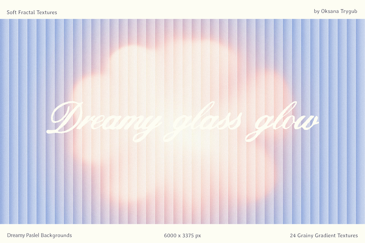 Pastel Fractal Glass Gradients Pack, a Texture Graphic by Oksana Trygub (Photo 2 of 15)