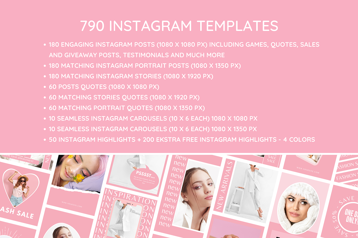 Pink Instagram Mega Bundle preview 3