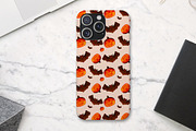Pumpkin Bat Seamless Pattern, a Pattern Graphic by tchastudio (Thumbnail 6 of 7)