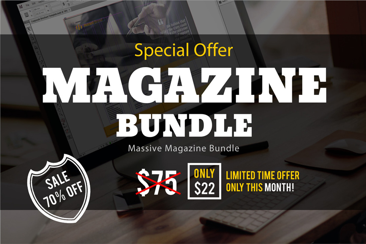 MAGAZINE BIG BUNDLE (70 % OFF), a Magazine Template by Kingtown (Photo 1 of 4)