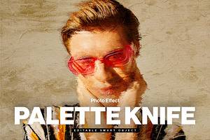 Palette Knife Photo Effect Template, a Layer Style Add-On by DesignerCandies