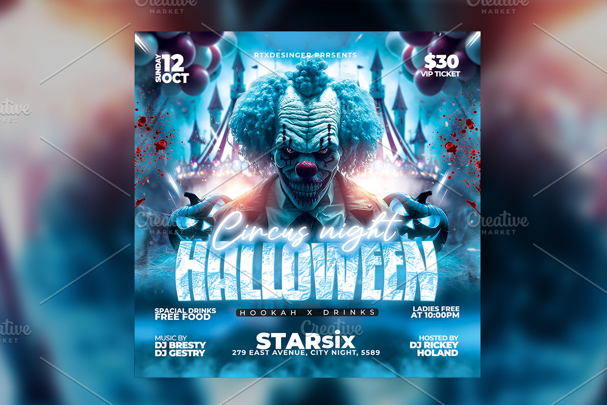 Halloween Party Flyer, a Flyer Template by RTXdesinger99 (Photo 2 of 3)