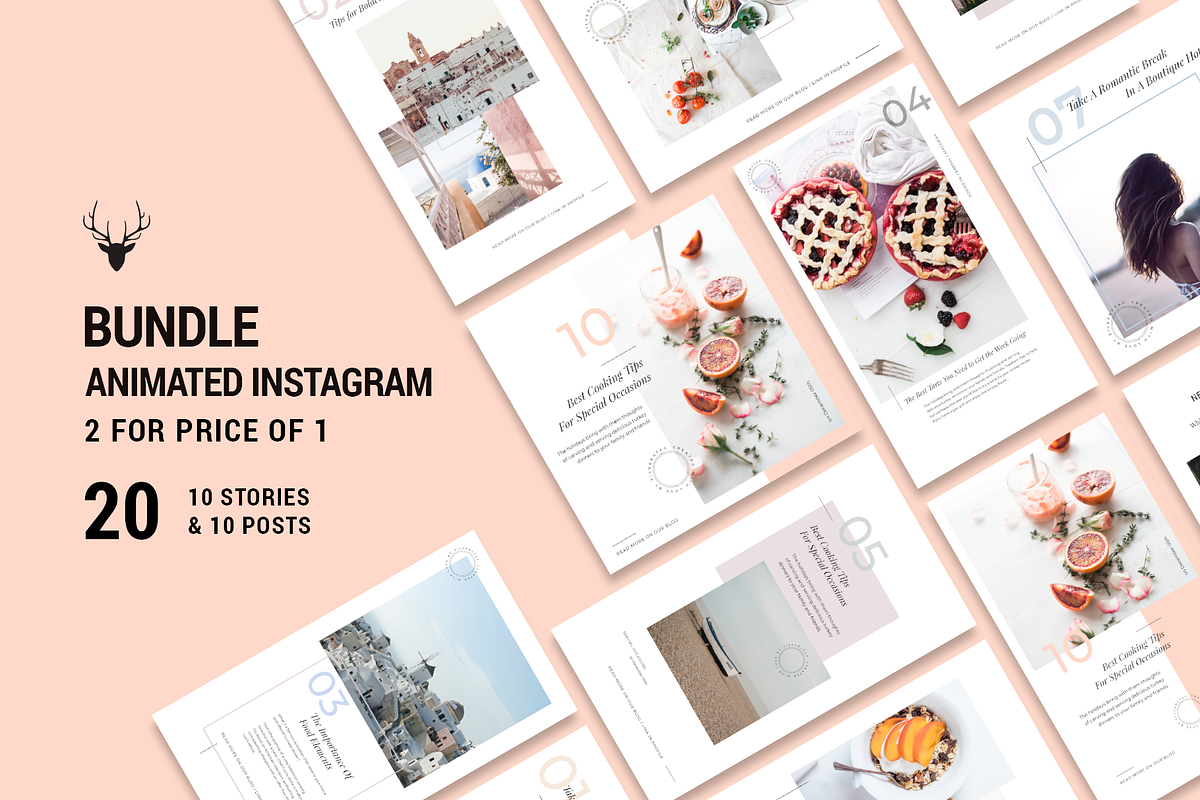 2 for 1 BUNDLE - ANIMATED Insta Pack, a Social Media Template by SilverStag Type Foundry (Photo 1 of 17)