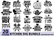 Kitchen SVG Bundle, an Illustration by Crafticy (Thumbnail 1 of 6)