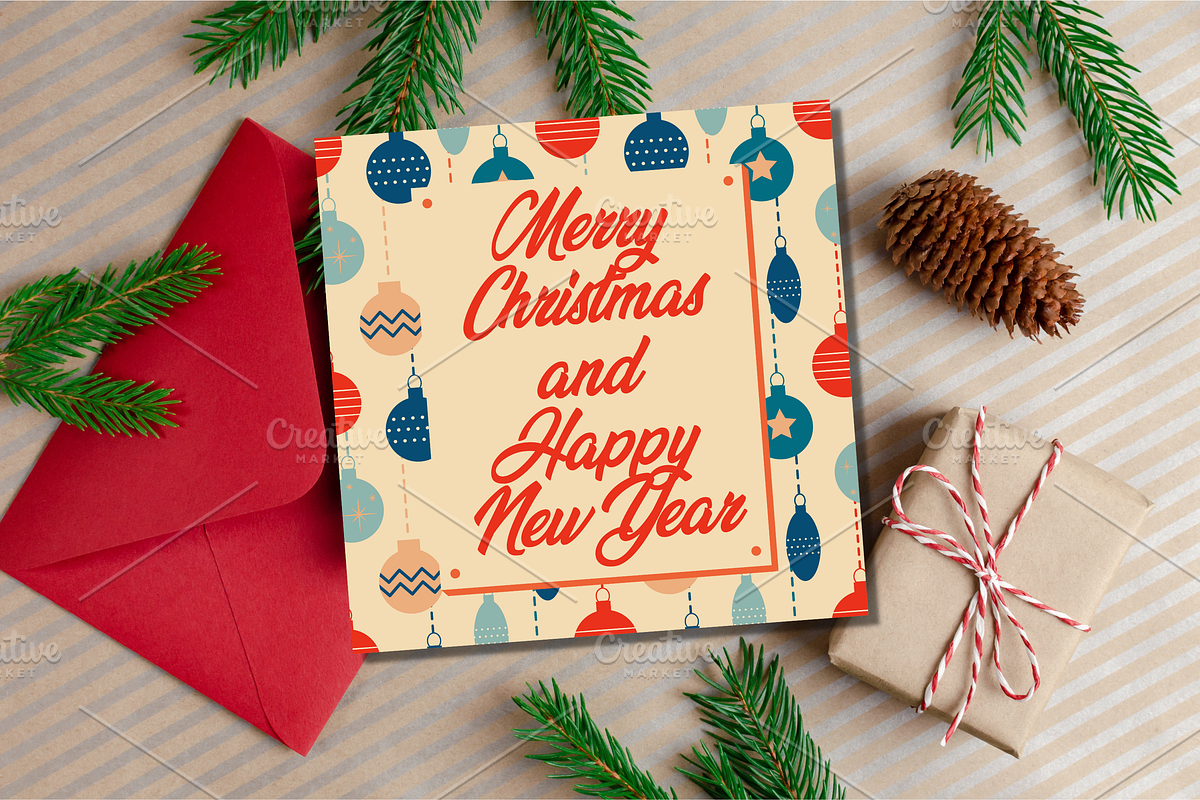 Retro Christmas Greeting Cards, a Decorative Illustration by Art's and patterns (Photo 9 of 19)