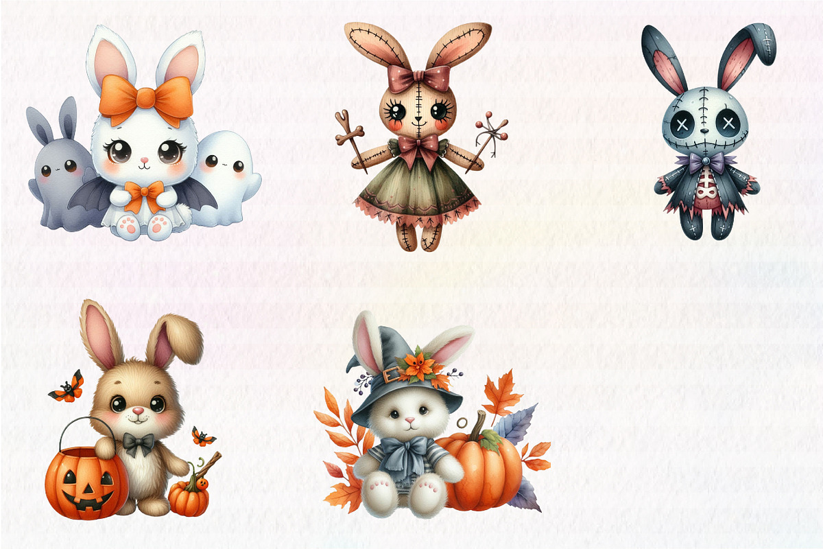 Halloween Voodoo Bunny Doll, an Illustration by CreationArt (Photo 2 of 5)