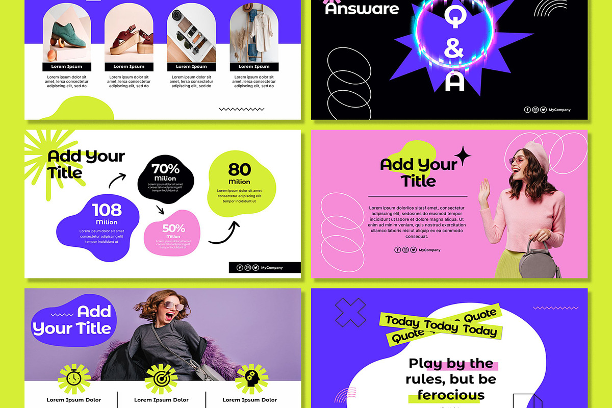 Unique Powerpoint Template, a Presentation Template by SKY CREATION