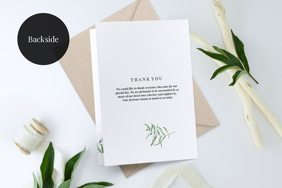 Folded Wedding Program Template, an Invitation Template by Alice Bluefox (Photo 3 of 9)