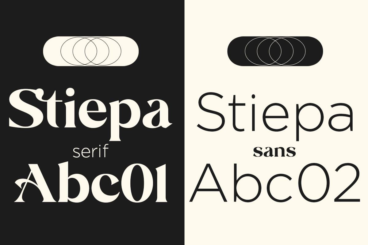 Stiepa | Modern Serif & Sans, a Serif Font by Dora Typefoundry (Photo 10 of 28)