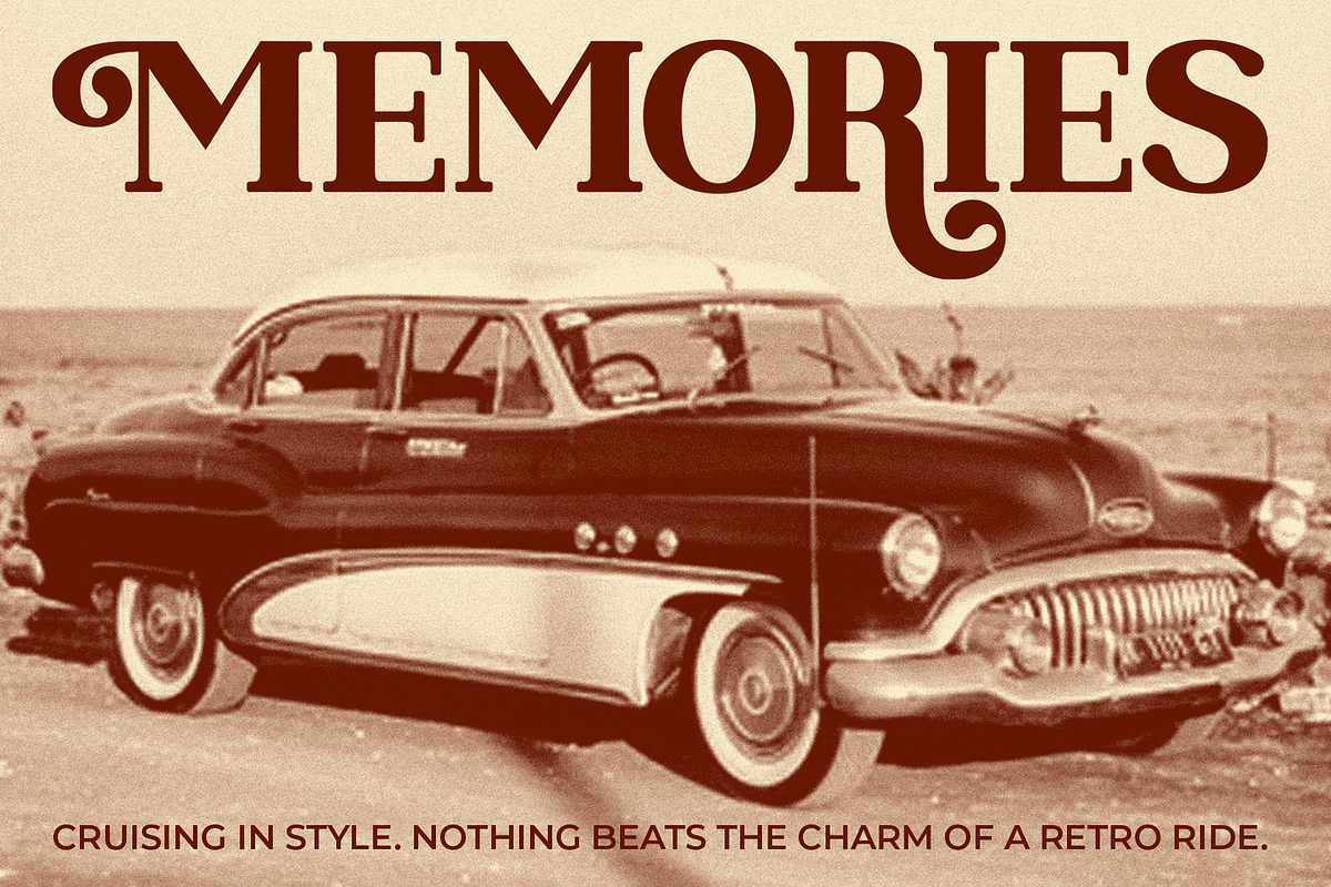 Dramish - Serif Retro Font, a Serif Font by Brainwaves.Studio (Photo 8 of 8)