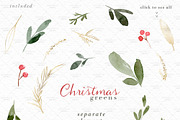 Christmas Wreath Clipart Card Border, a Work Illustration by Essem Creatives (Thumbnail 5 of 8)
