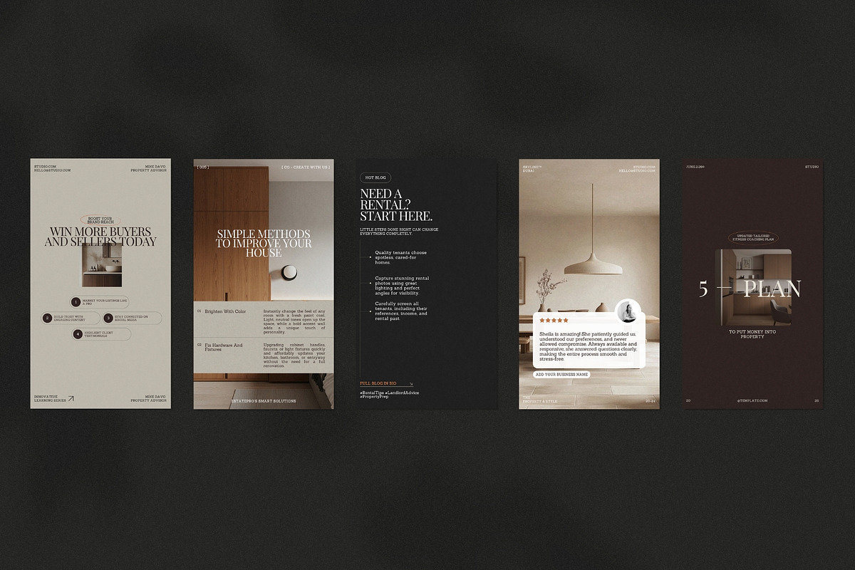 Modern Real Estate Story Templates, a Social Media Template by Crafted Pixel (Photo 5 of 10)