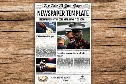 Old Style Newspaper Template