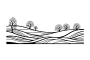 Abstract Snowy Landscape Silhouette, a Graphic by musafir_fashion (Thumbnail 13 of 13)