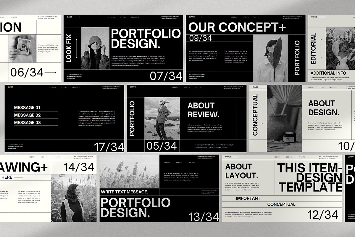 Oliveo Presentation Template preview 2