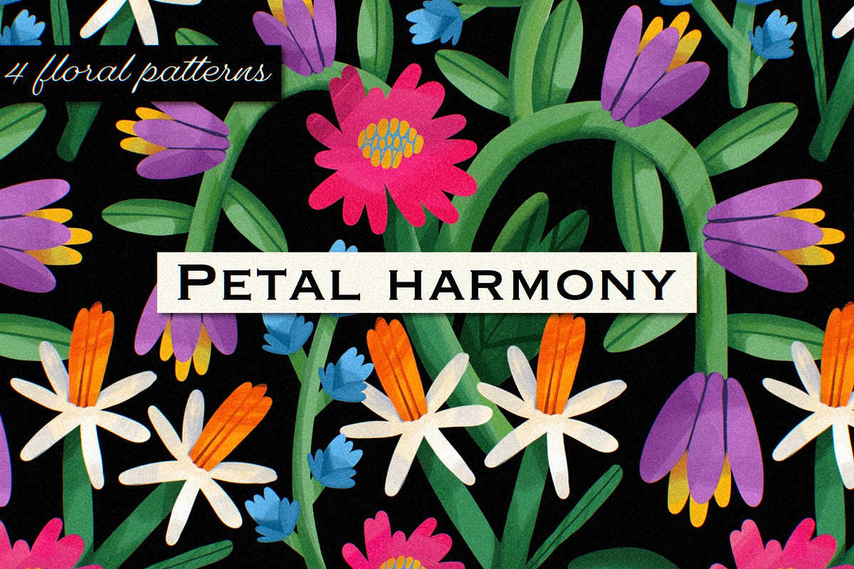 Petal Harmony, a Pattern Graphic by Twisted Tail (Photo 1 of 9)