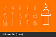 Over 100 Islamic Icons Set, an Outline Icon by UX Monster (Thumbnail 3 of 14)