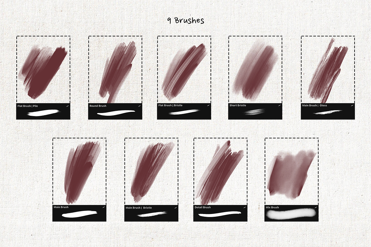 Procreate Oil Set, a Brush Add-On by Brush Moment (Photo 2 of 7)