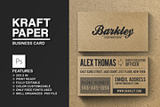 Kraft Paper Business Card, a Business Card Template by Marvel (Thumbnail 1 of 6)