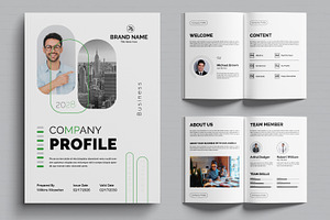 Company Profile Design Layout, a Brochure Template by MightyDesign