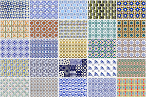 200 Seamless Portugal Tile Backdrops