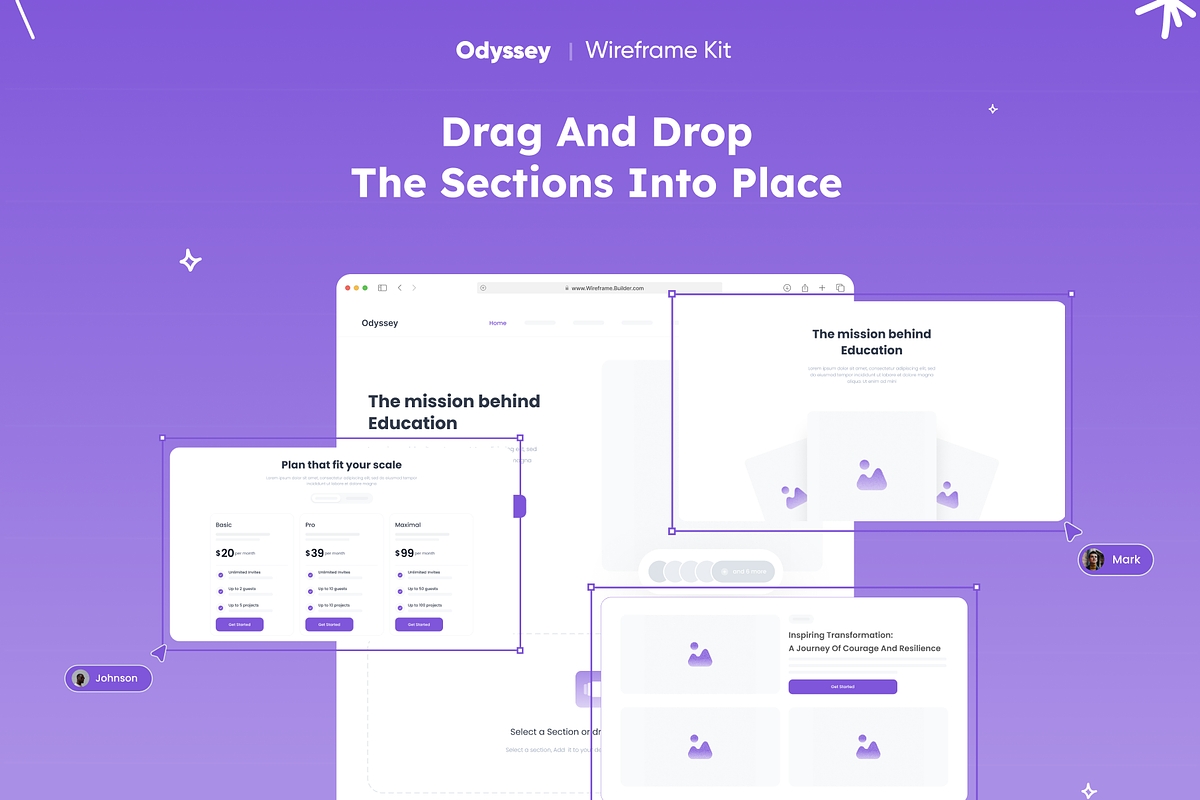 Wireframe Builder Kit, an UI Kit Template by Oussema A (Photo 6 of 7)