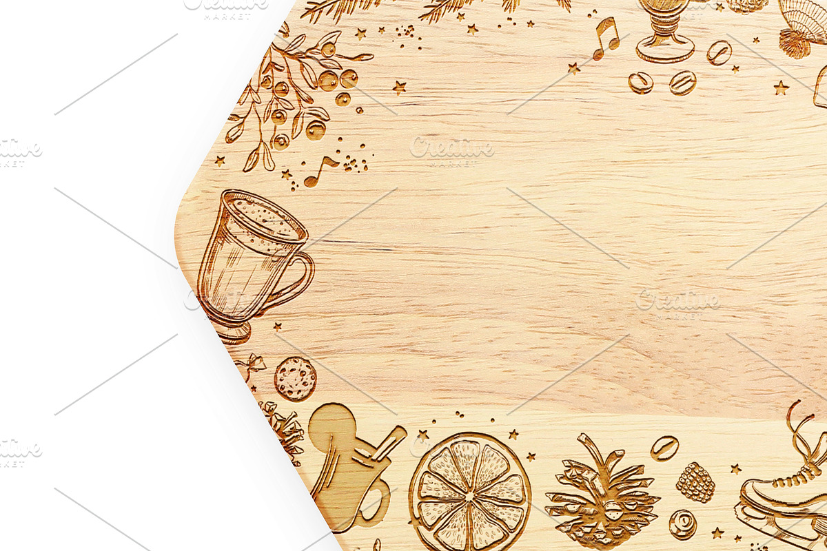 Engraved Hexagonal Wooden Coasters, a Product Mockup by Moonlight Creative (Photo 6 of 8)