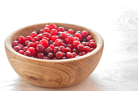 Red Cranberries In Wooden Dish preview 5