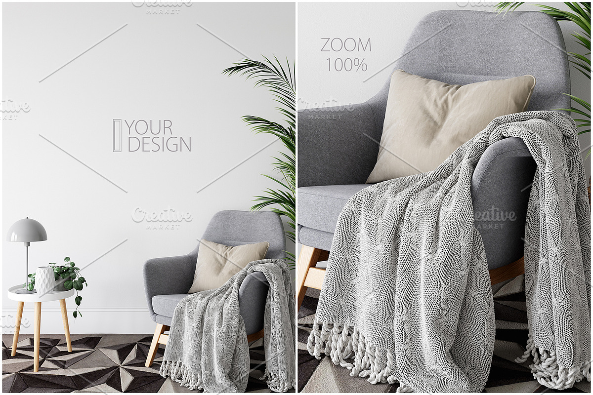 Frames & Walls Mockup Bundle - 5, a Print Template by Yuri-U (Photo 11 of 31)