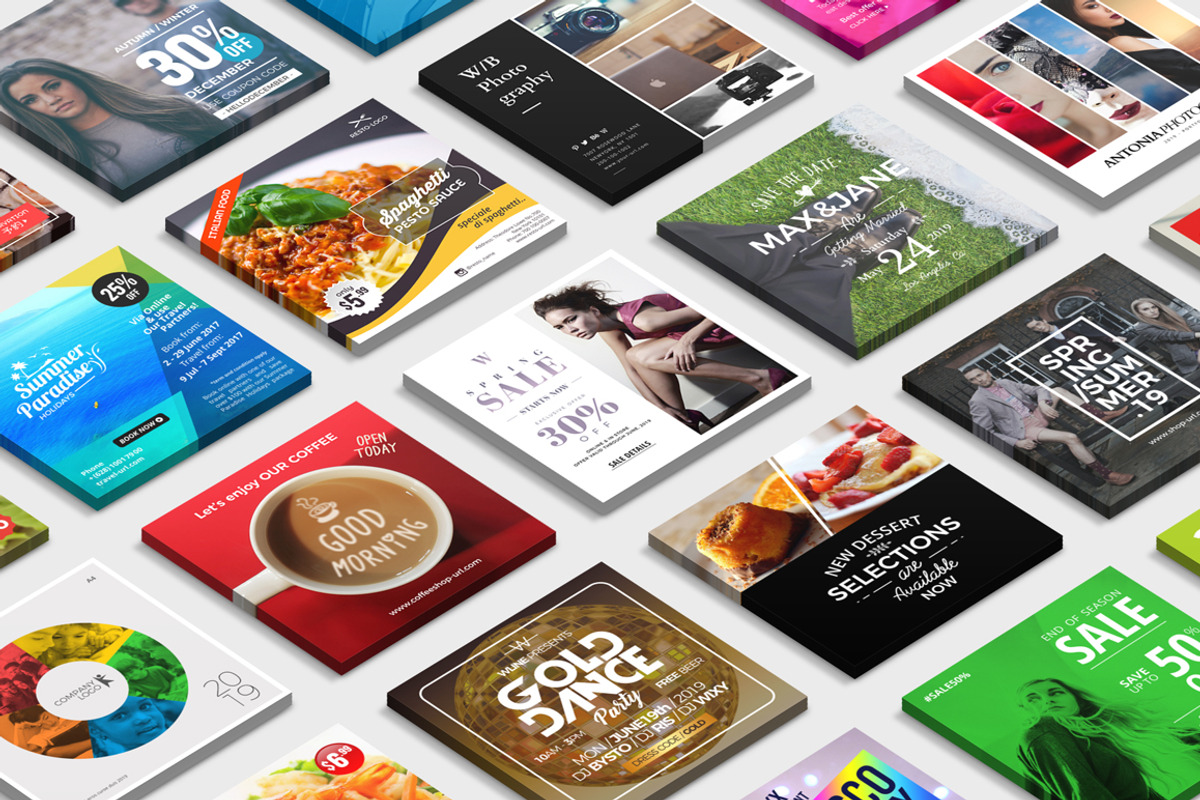140+ Instagram Templates | 50% Off, a Social Media Template by Studio Siv (Photo 3 of 12)