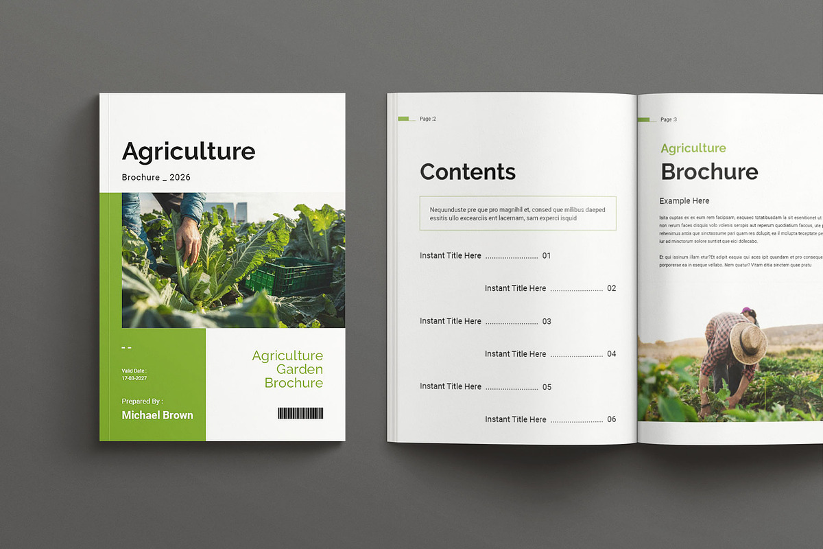 Agriculture Brochure Layout, a Brochure Template by Seeing-art (Photo 2 of 11)